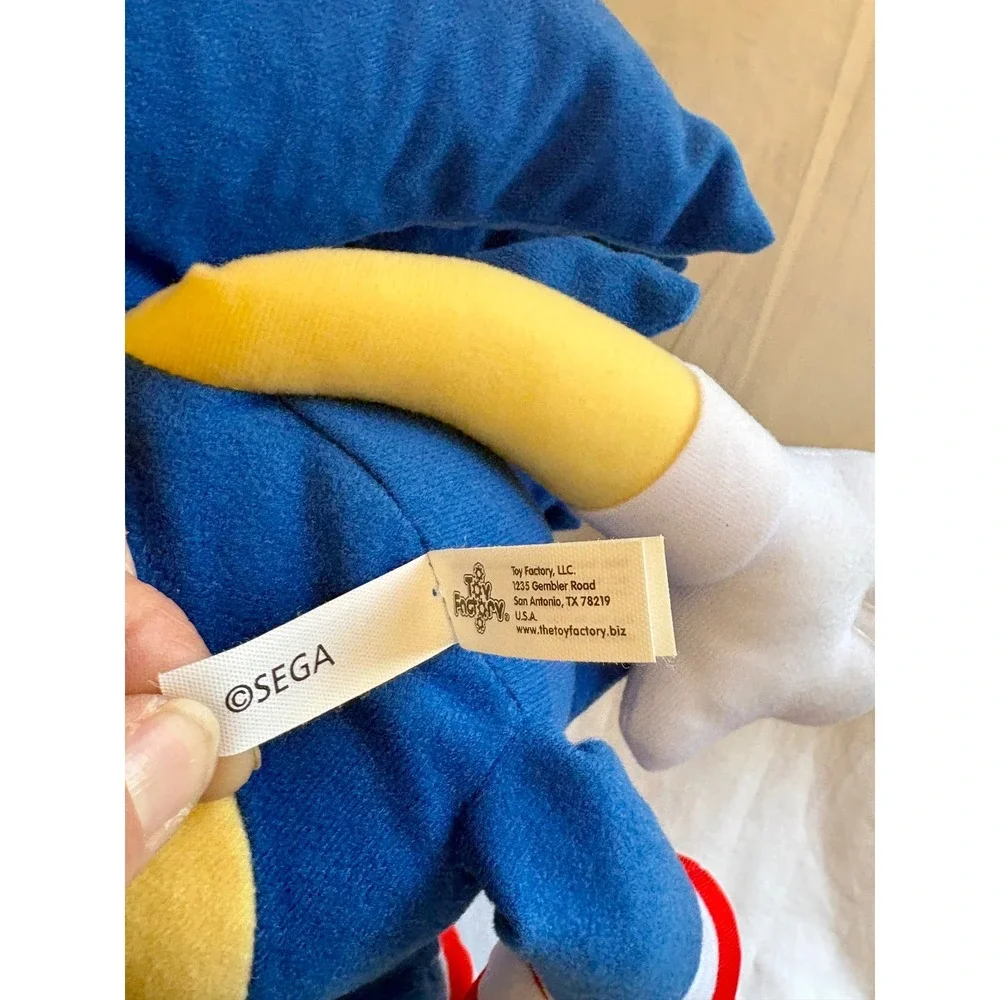Sonic the Hedgehog Plush Toy Factory SEGA Blue Stuffed Animal Large Head 18 Inch